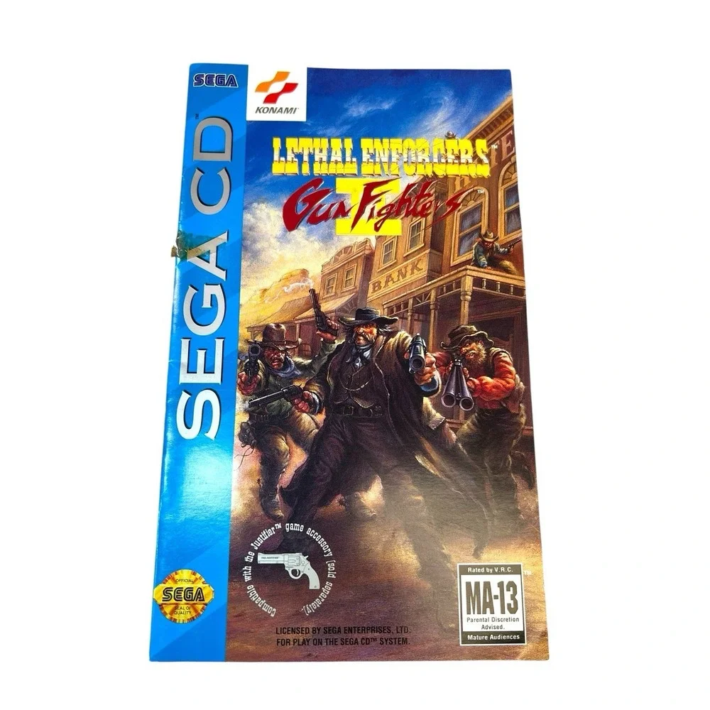 Sega CD Manual Only Lethal Enforcers II Gun Fighters
